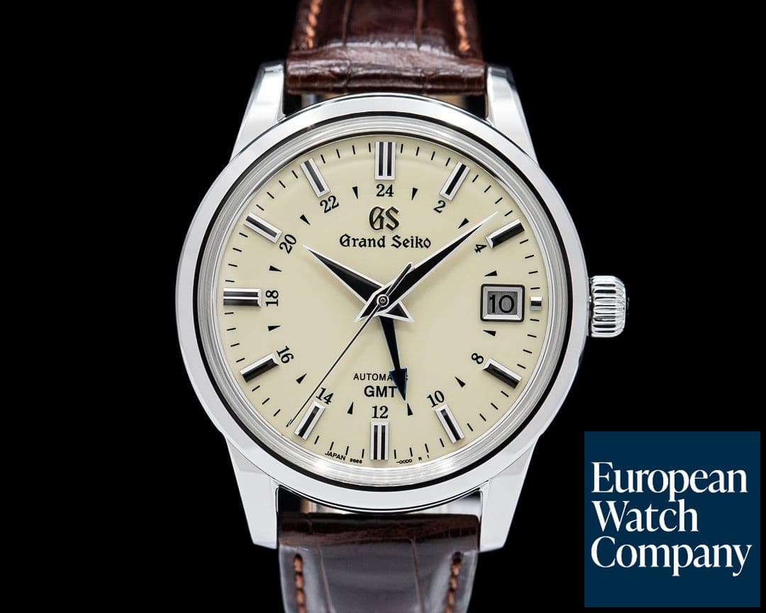 Image of Grand Seiko SBGM221 Automatic Hi Beat 36000 GMT SS Cream Dial