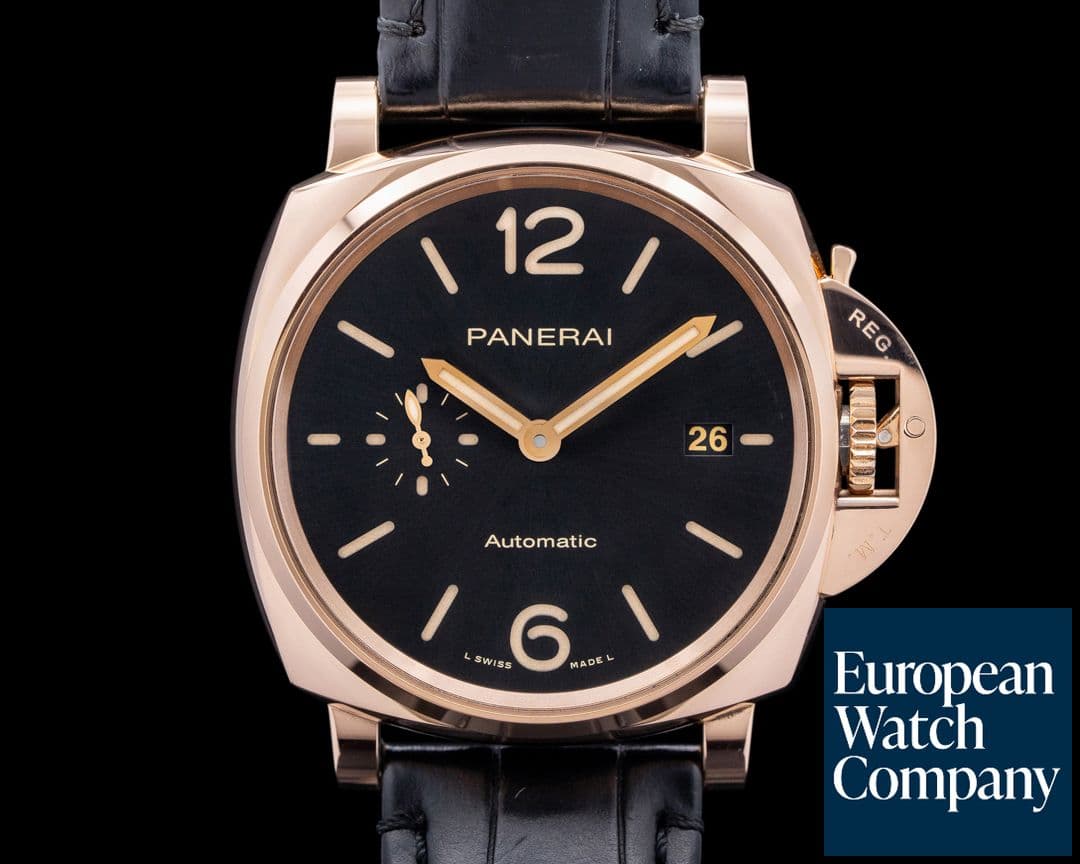 Image of Panerai PAM01041 Luminor Due Automatic 42 18K Rose Gold Black Dial 2024
