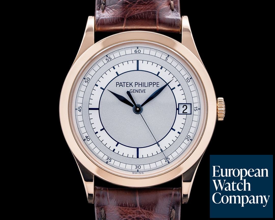 Image of Patek Philippe 5296R-001 Calatrava 18K Rose Gold Silver Dial