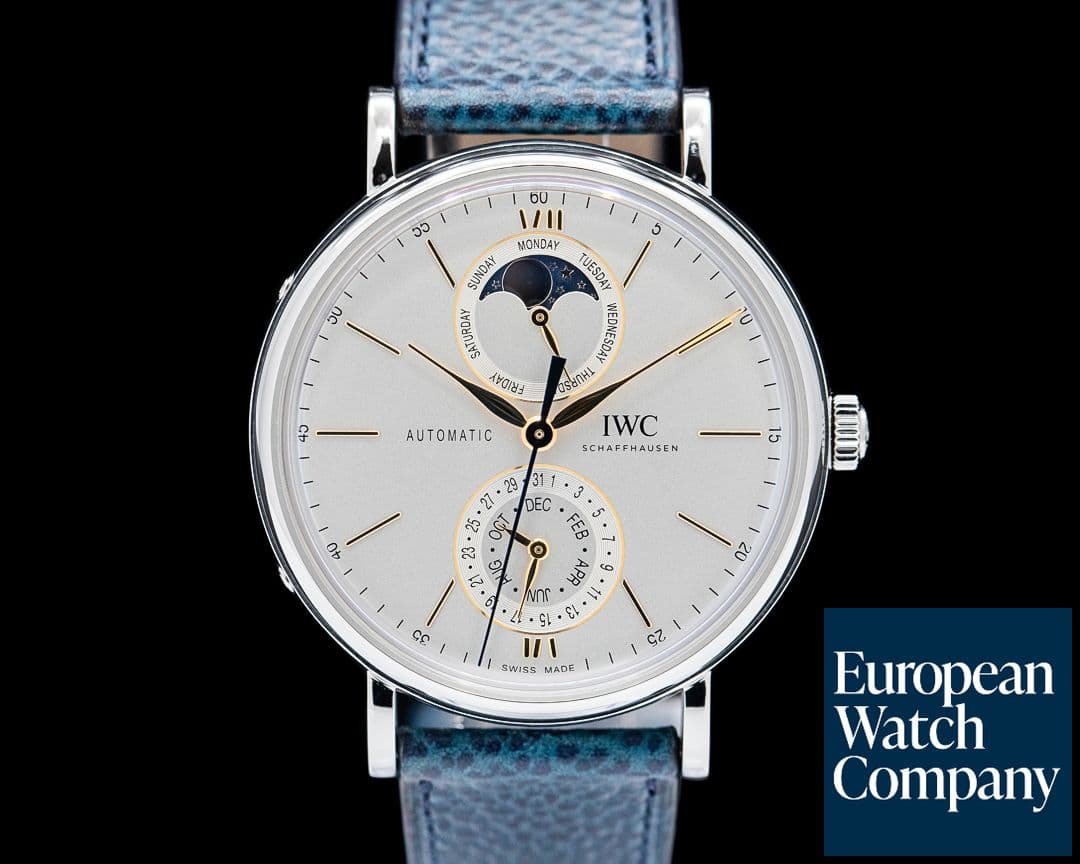 Image of IWC IW359001 Portofino Complete Calendar SS Silver Dial