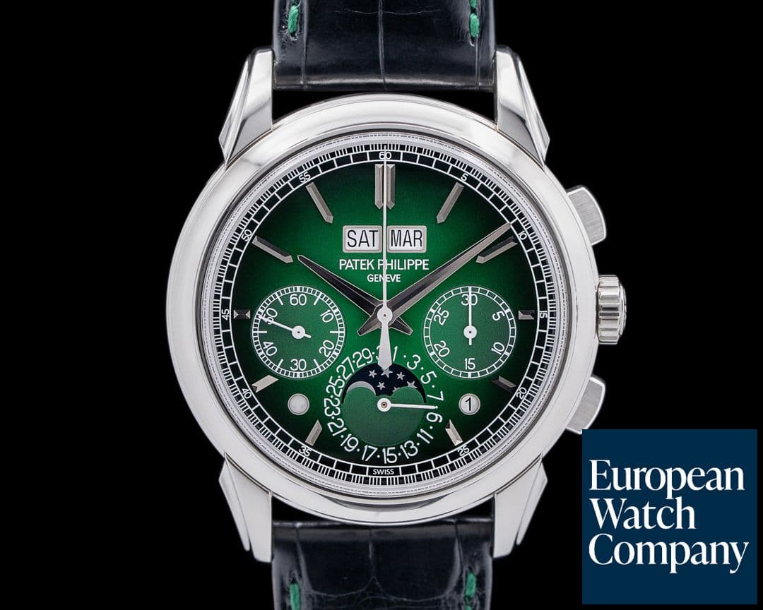 Image of Patek Philippe 5270P-014 Perpetual Calendar Chronograph Platinum Green Dial