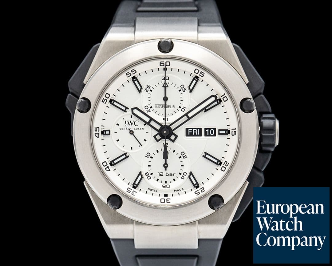 Image of IWC IW386501 Ingenieur Double Chronograph Titanium Silver Dial