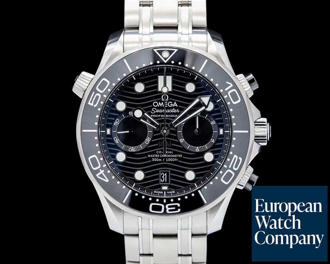 Image of Omega Seamaster Diver 300M Chronograph SS Black Dial 2024