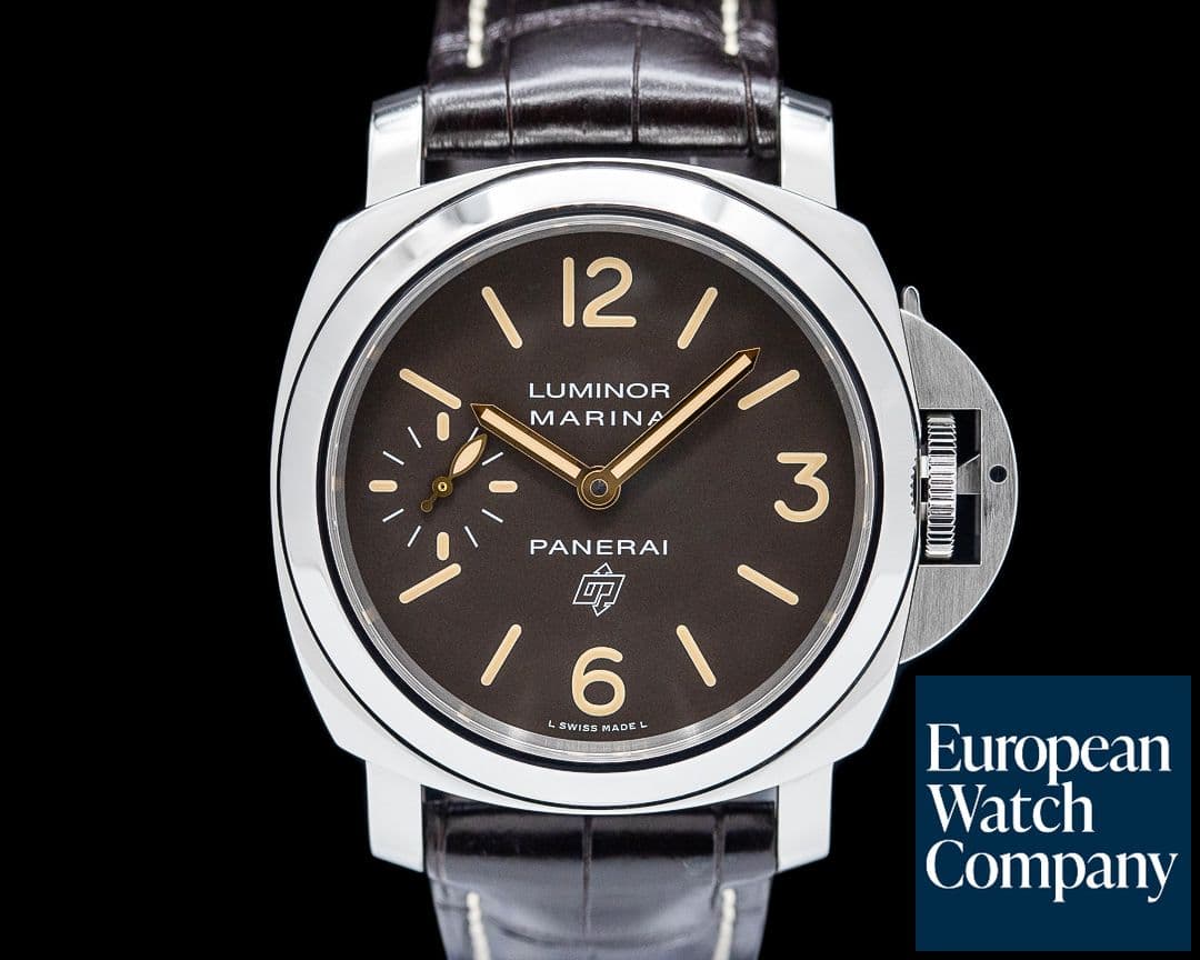 Image of Panerai PAM00632 Luminor Marina Logo Tropical SS Brown Dial
