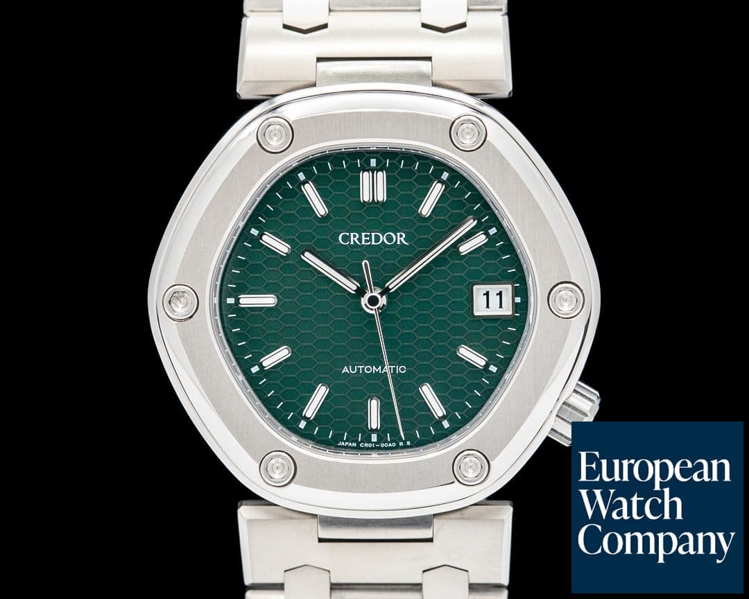 Image of Credor GCCR997J Locomotive Titanium Green Dial Genta 2025