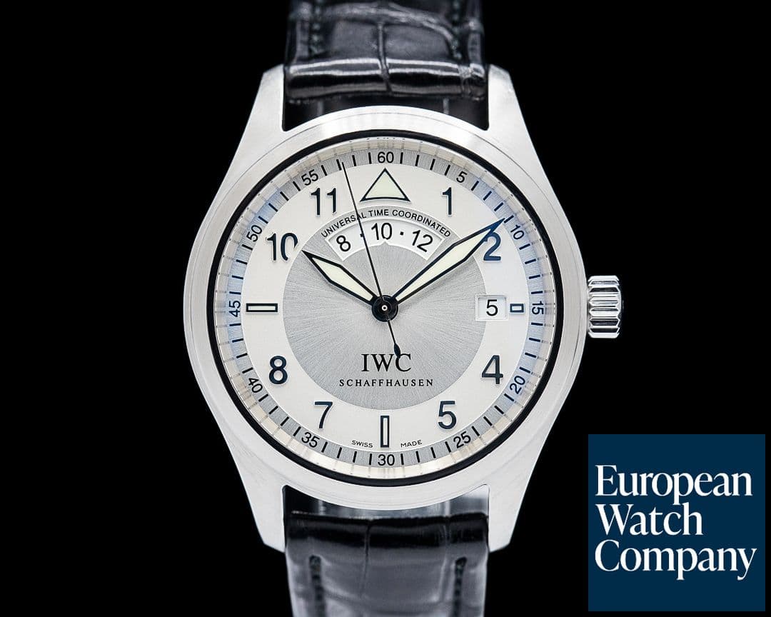 Image of IWC IW325107 Pilot Spitfire UTC SS Silver Dial