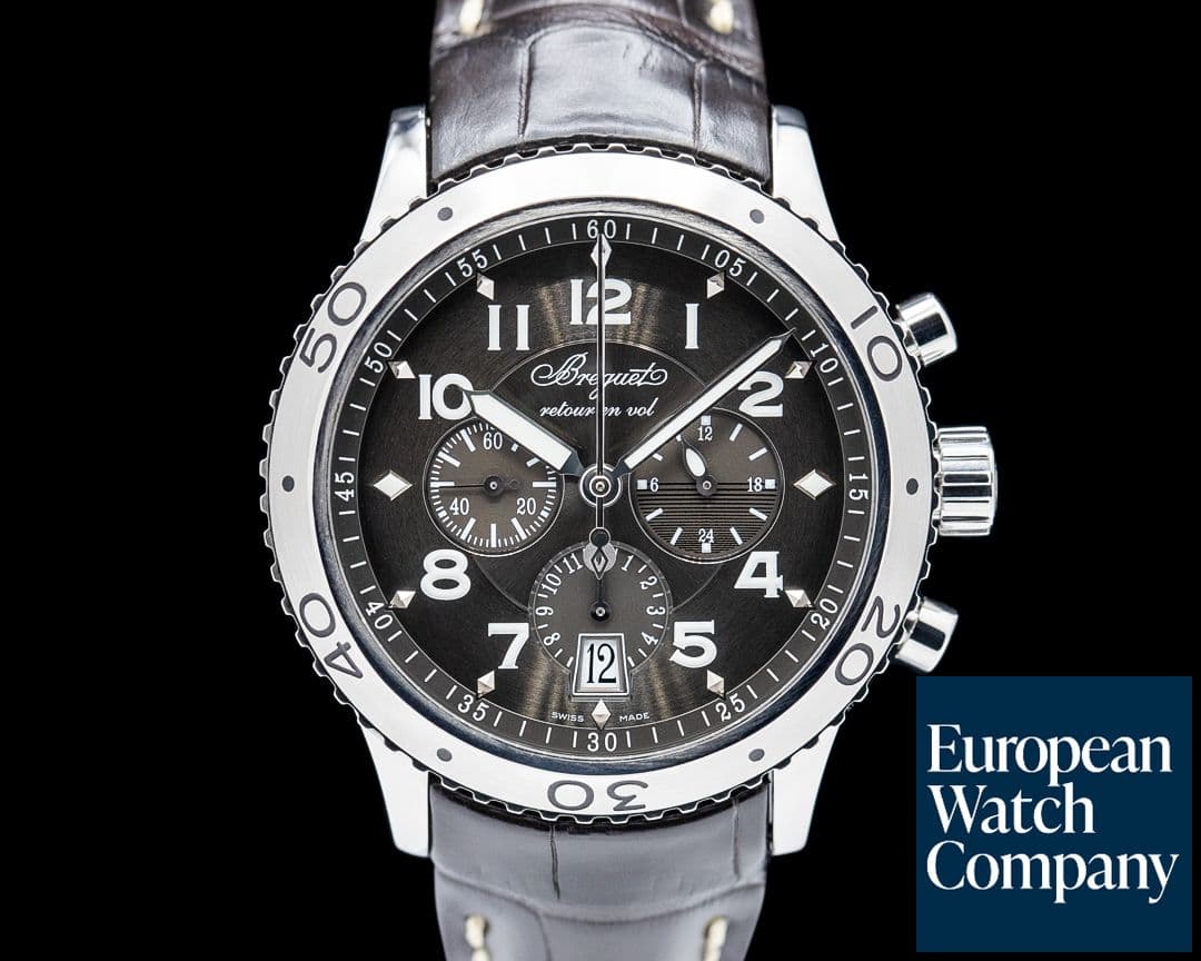Image of Breguet 3810ST/92/9ZU Type XXI Flyback SS Gray Dial
