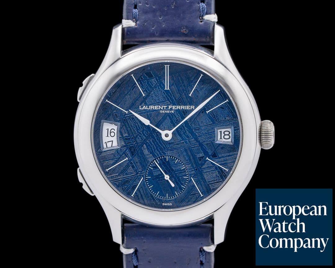 Image of Laurent Ferrier LCF007.T1.MG1 Galet Micro-Rotor Titanium Blue Meteorite Dial