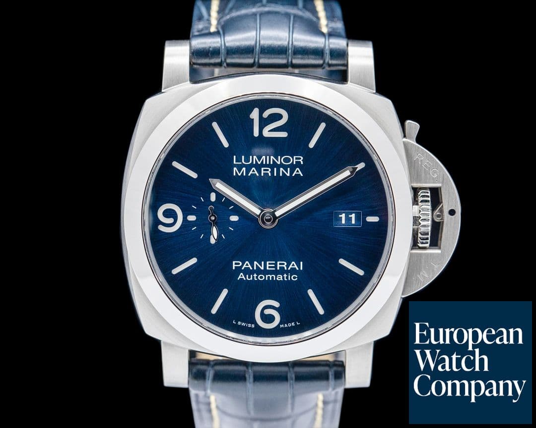 Image of Panerai PAM01313 Luminor Marina 1950 3 Days SS Blue Dial