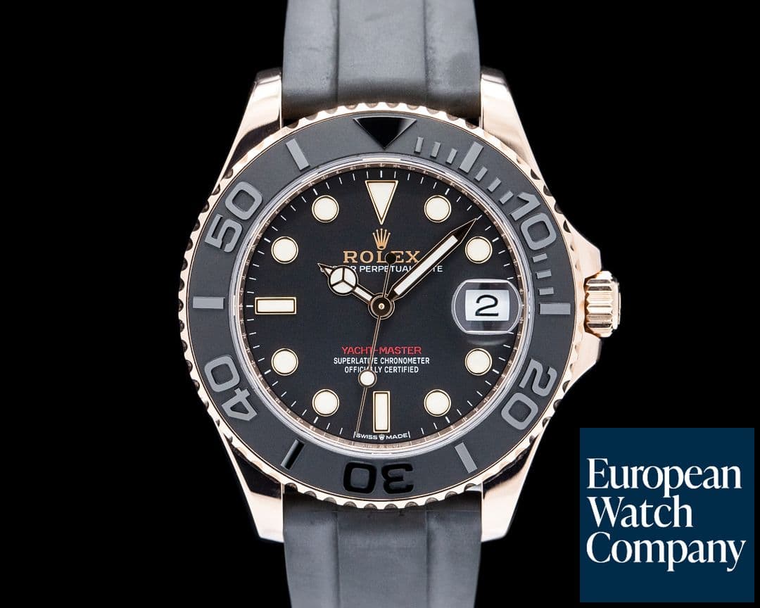 Image of Rolex 268655 Yacht-Master 37MM 18K Everose Gold Black Dial