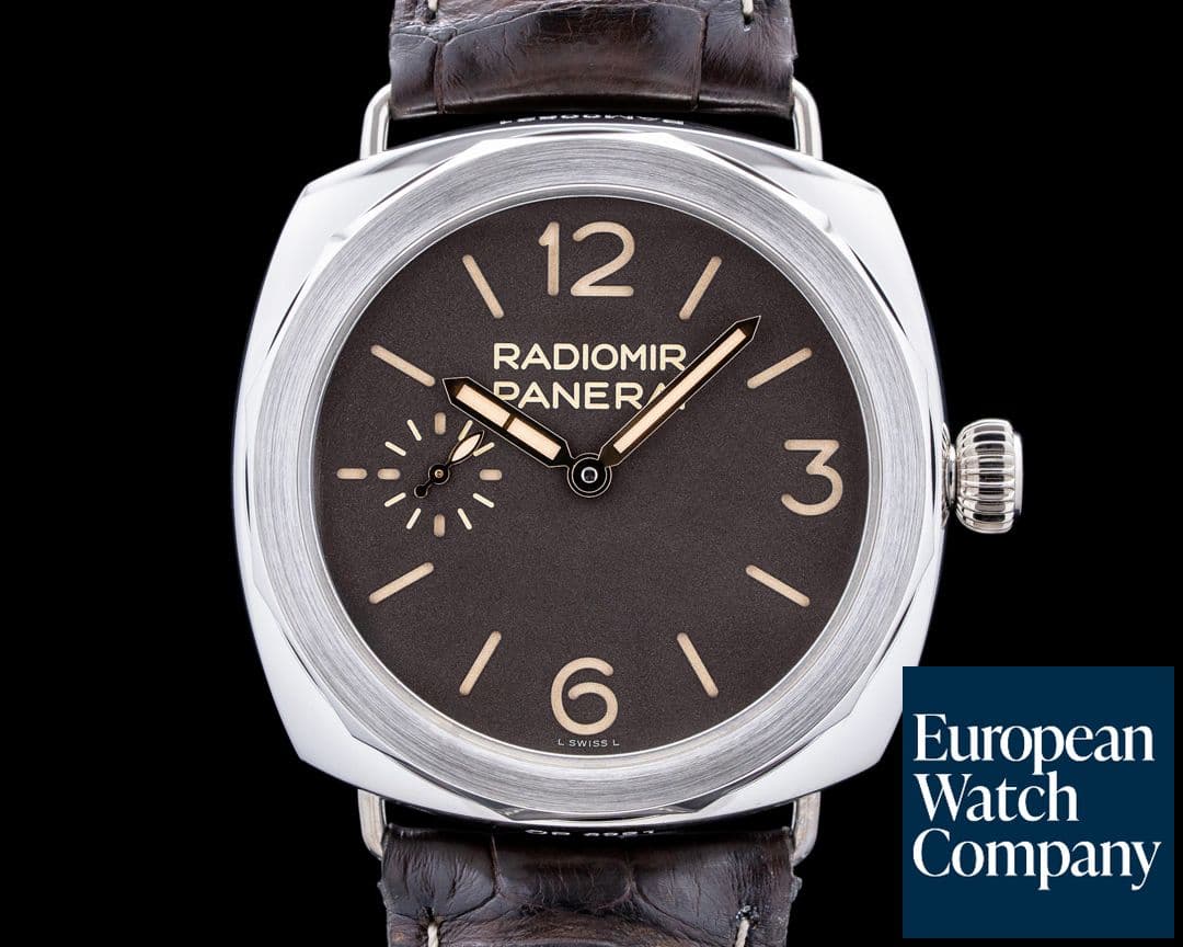 Image of Panerai PAM00521 Radiomir Platino 47MM Brown Dial
