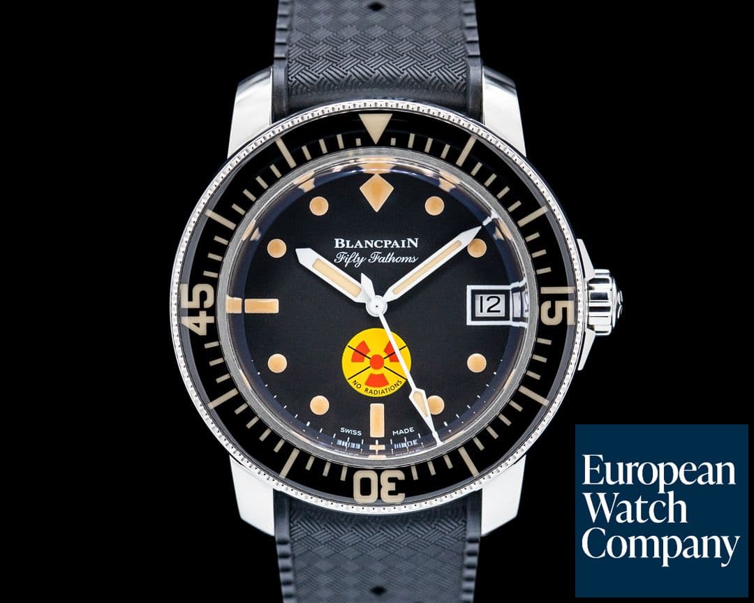 Image of Blancpain 5008D Fifty Fathoms No Rad SS Black Dial LIMITED
