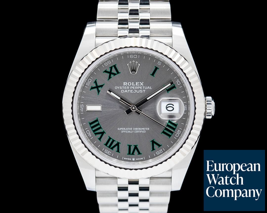Image of Rolex 126334 Datejust 41 Jubilee SS Gray Wimbledon Dial 2024