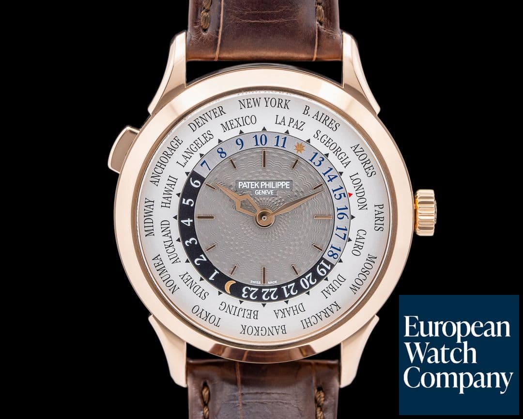 Image of Patek Philippe 5230R-012 World Time 18K Rose Gold Silver Dial