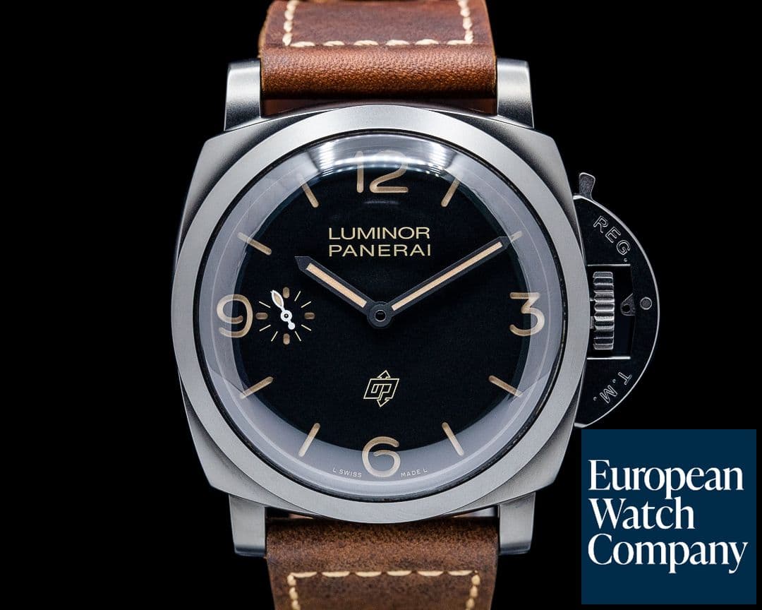 Image of Panerai PAM00617 Luminor 1950 3 Days Titanio DLC Black Dial LIMITED