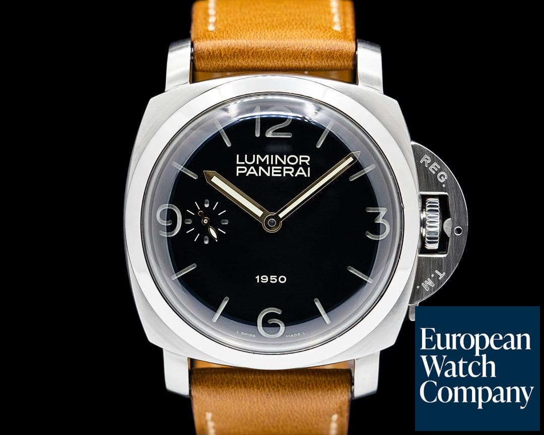 Image of Panerai Luminor 1950 "Fiddy" 47MM SS Black Dial LIMITED