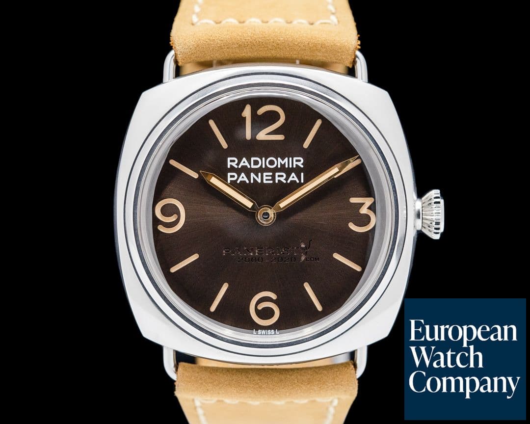 Image of Panerai Radiomir Venti Paneristi 45MM SS Brown Dial LIMITED
