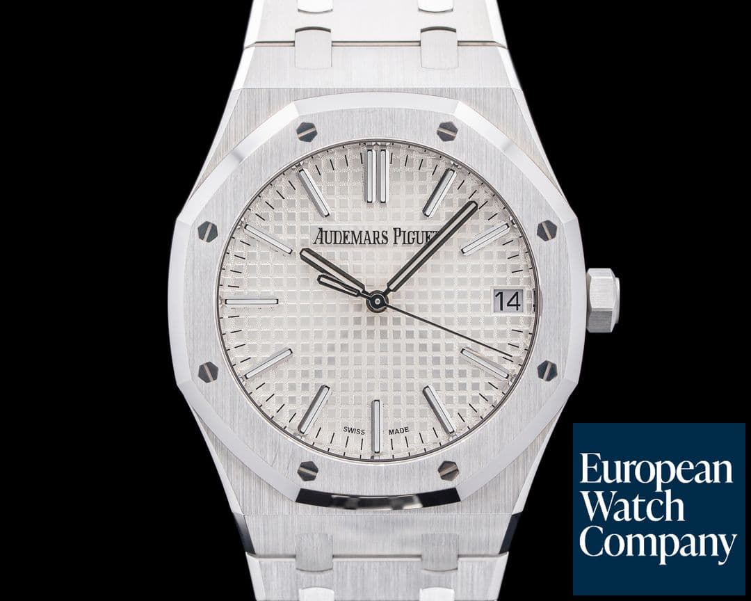 Image of Audemars Piguet 15510ST Royal Oak SS Silver Grande Tapisserie Dial