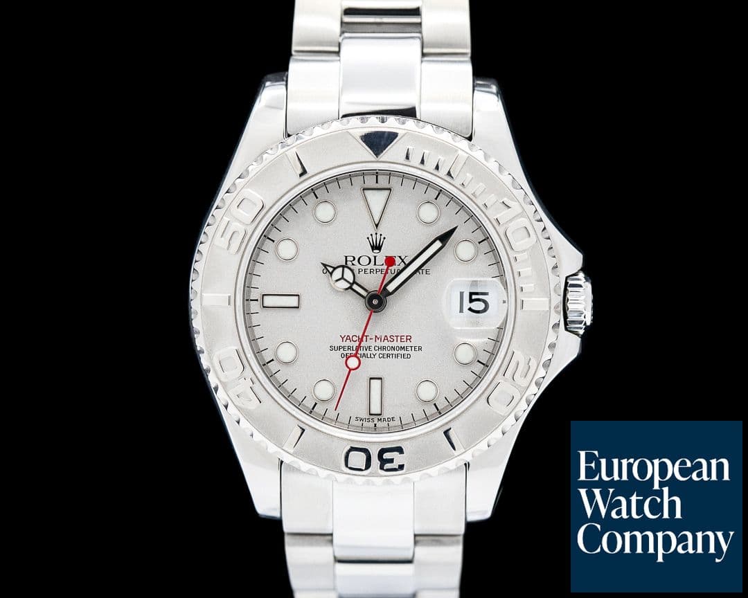Image of Rolex 168622 Yacht-Master Platinum Bezel SS Silver Dial