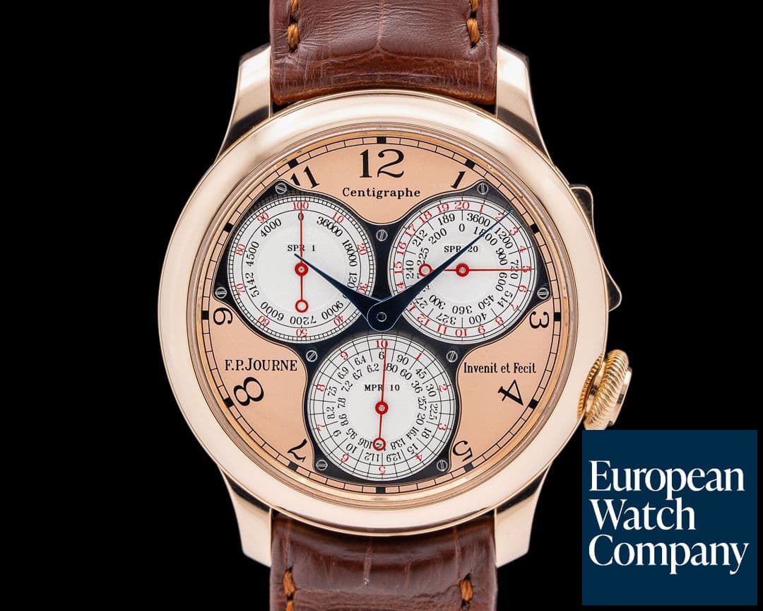 Image of F. P. Journe Centigraphe Souverain CT 18K Rose Gold Salmon Dial