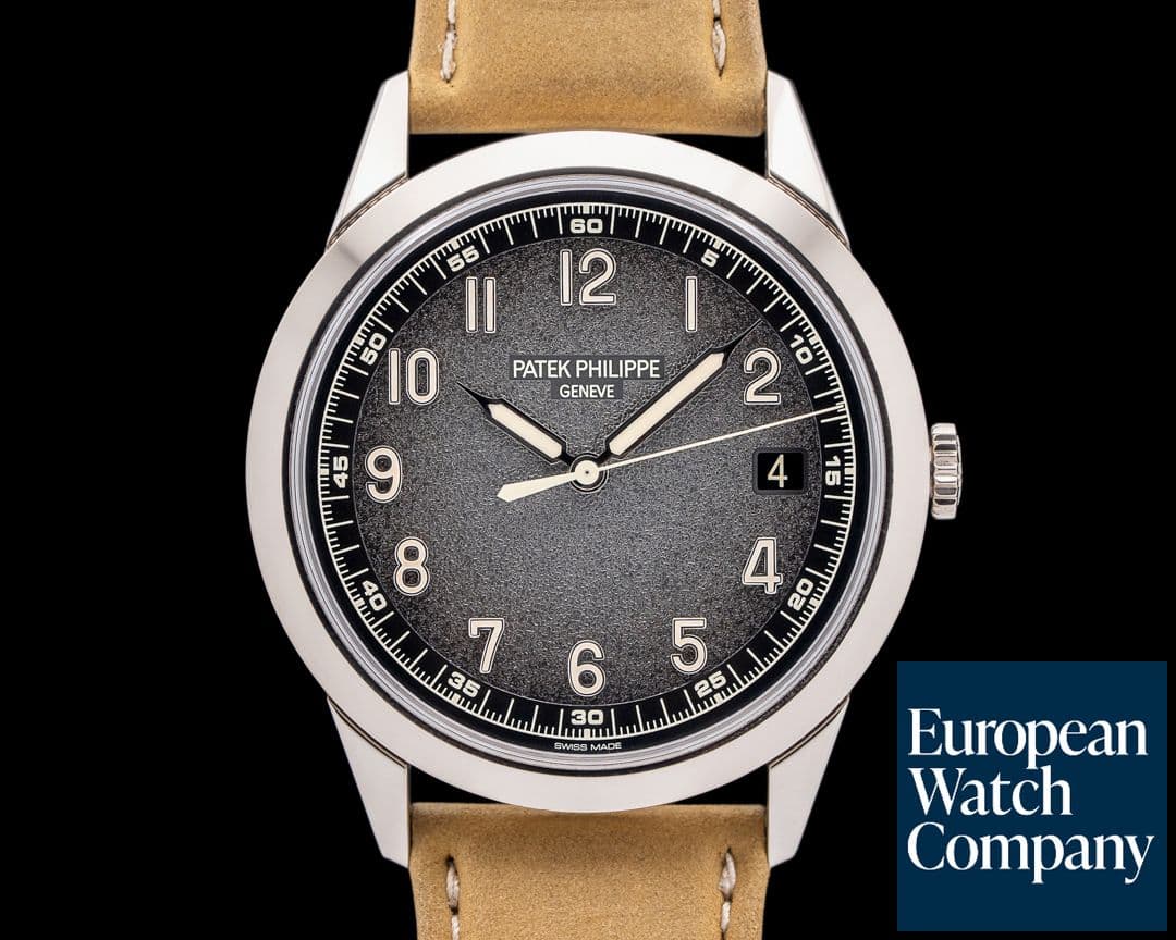 Image of Patek Philippe 5226G-001 Calatrava 18K White Gold Charcoal Textured Dial