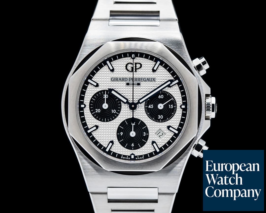 Image of Girard Perregaux 81020-11-131-11A Laureato Chronograph SS Silver Panda Dial