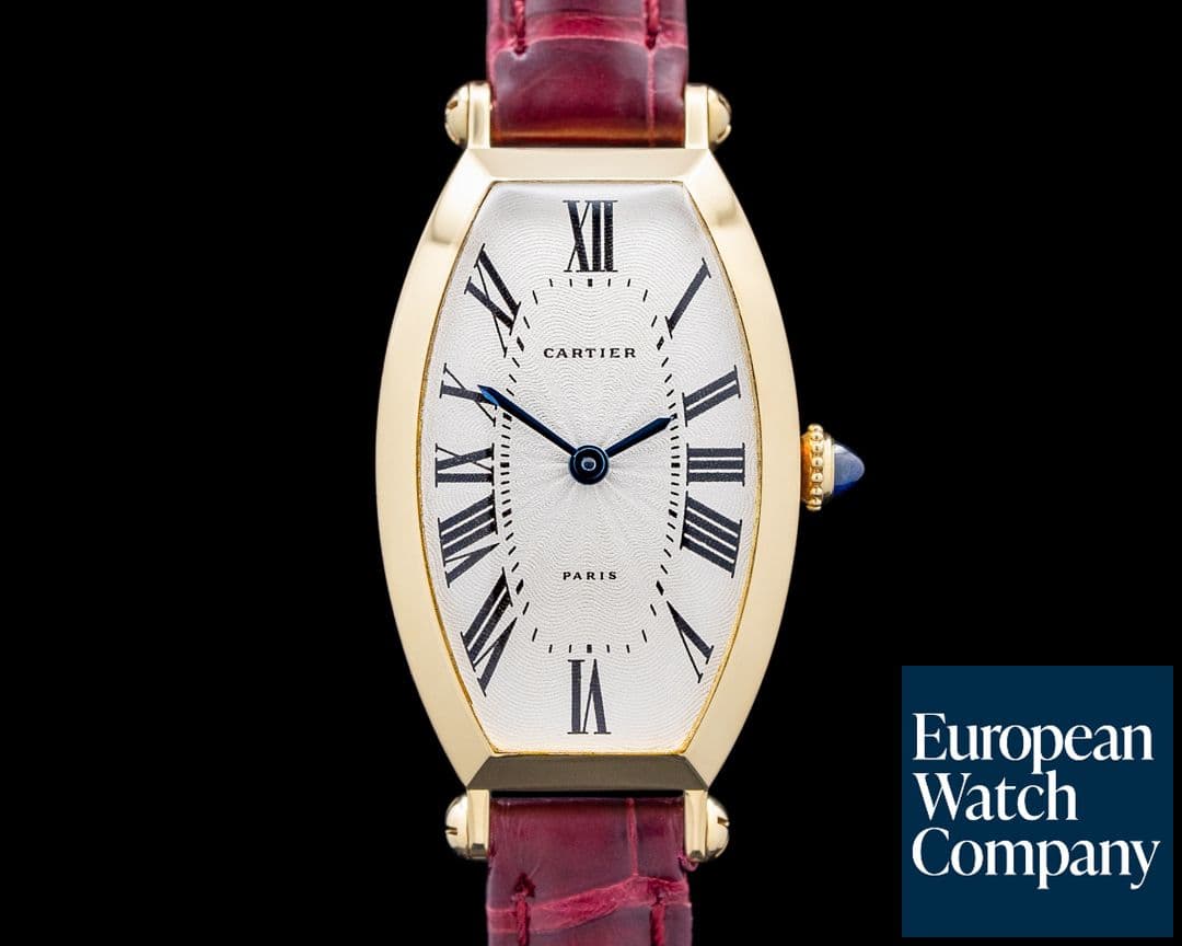 Image of Cartier 89090016 Tonneau 18K Yellow Gold White Dial