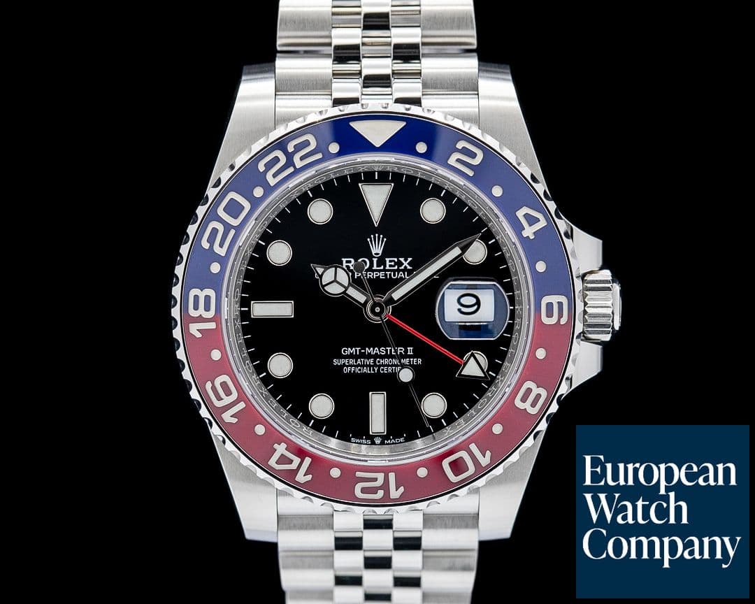 Image of Rolex 126710 GMT Master II Ceramic Jubilee "Pepsi" SS Black Dial