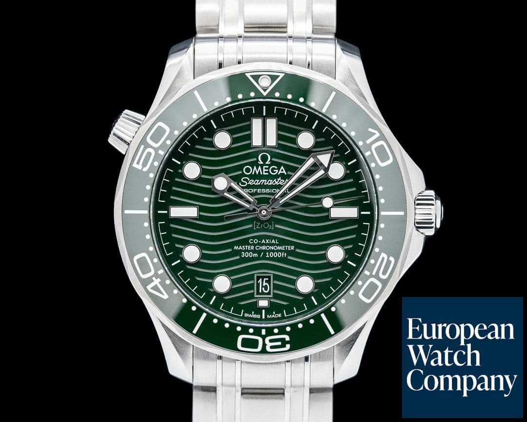 Image of Omega 210.30.42.20.10.001 Seamaster Diver 300M SS Green Ceramic Dial