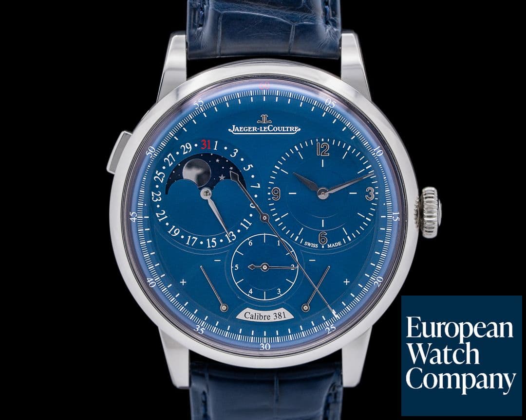 Image of Jaeger LeCoultre Q604848J Duometre Quantieme Lunaire SS Blue Dial 2025