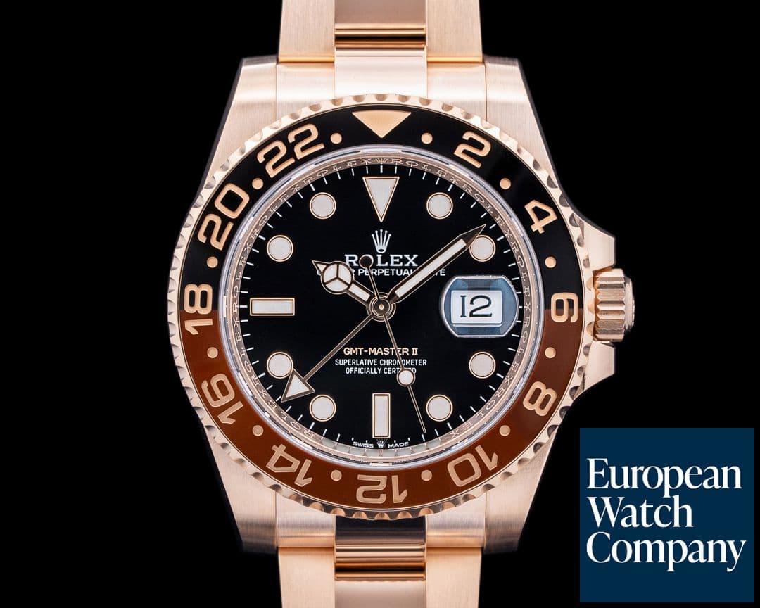 Image of Rolex 126715CHNR GMT-Master II 18K Everose Gold Black Dial 2024