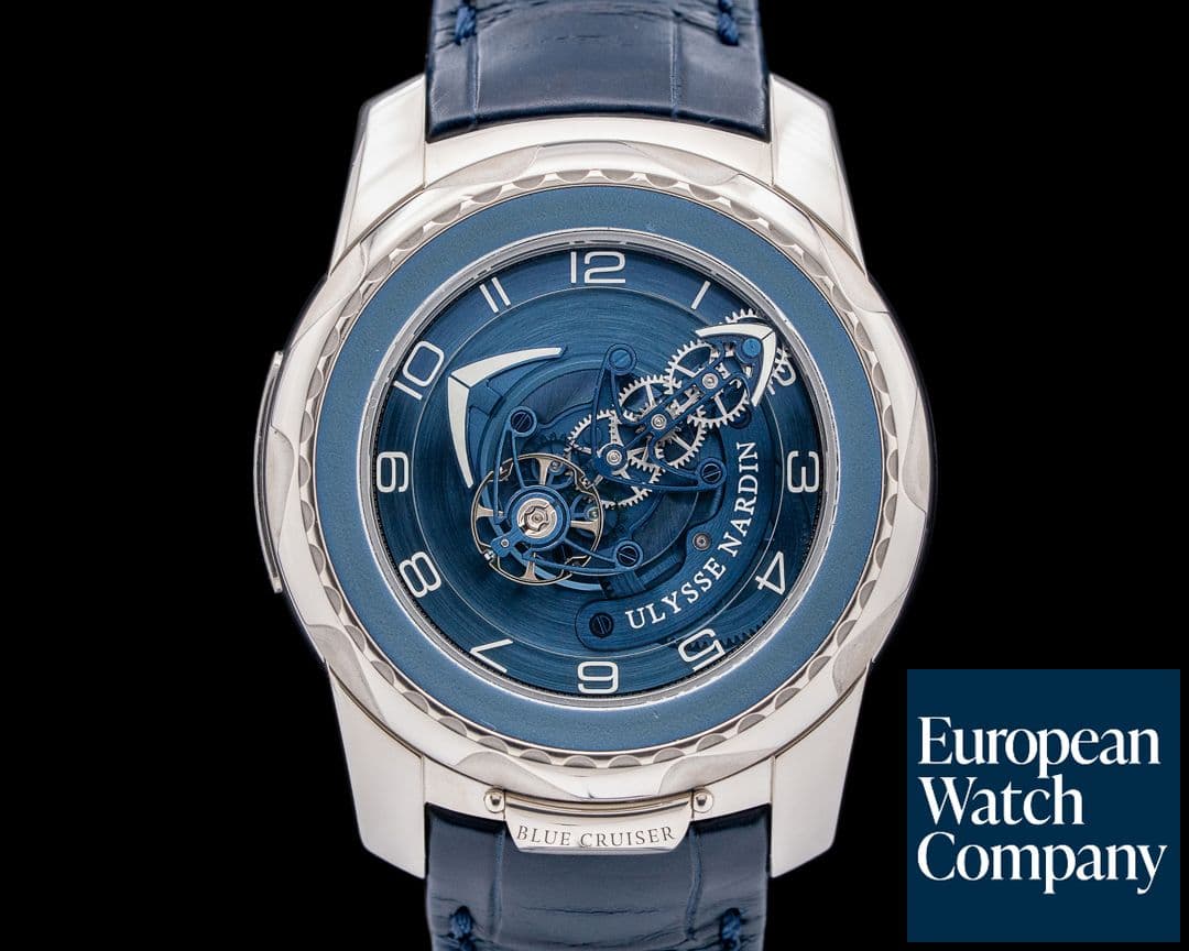 Image of Ulysse Nardin 2050-131 Freak Blue Cruiser Tourbillon 18K White Gold Blue Dial