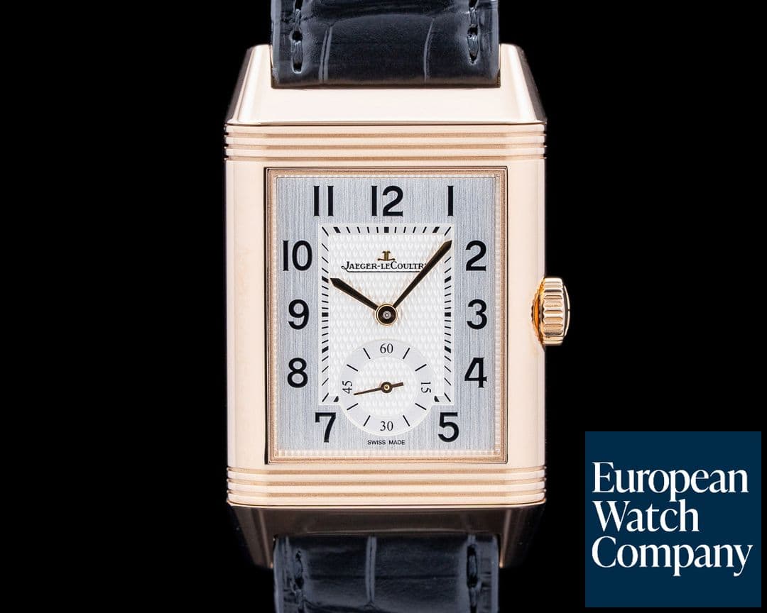 Image of Jaeger LeCoultre Reverso Large Duoface Small Seconds 18K RG Silver Dial