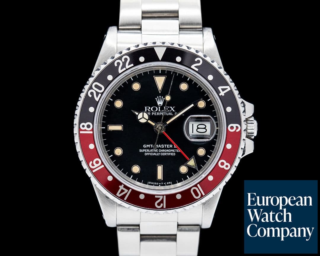 Image of Rolex 16760 GMT-Master II SS 'FAT LADY' Coke Bezel 1987 FULL SET