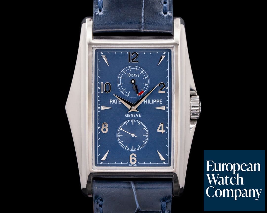 Image of Patek Philippe 5100G Gondolo 10-Day Power Reserve 18K White Gold Blue Dial