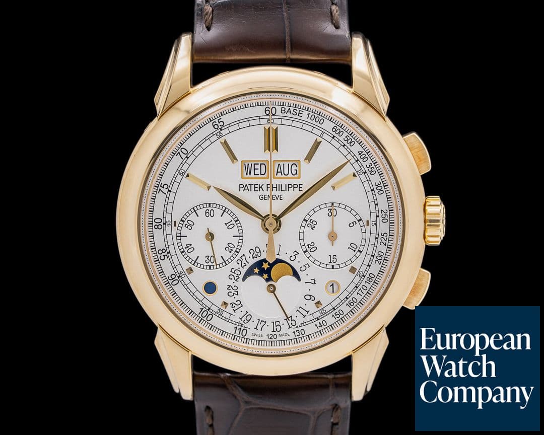 Image of Patek Philippe 5270J Perpetual Calendar Chronograph 18K Yellow Gold Silver Dial