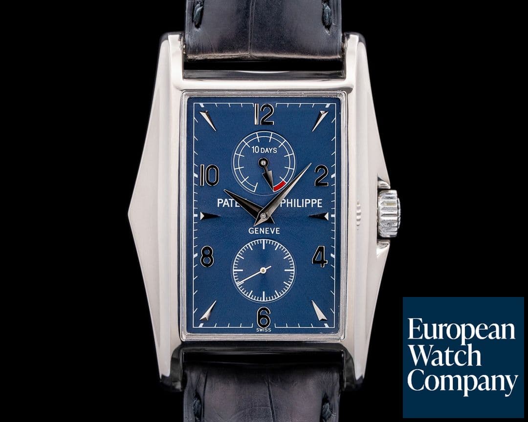 Image of Patek Philippe 5100G Gondolo 10-Day Power Reserve 18K White Gold Blue Dial
