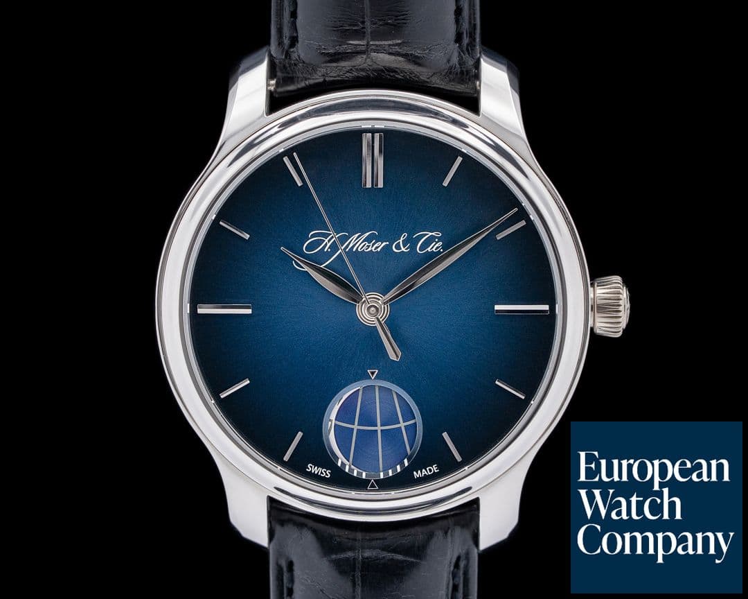 Image of H. Moser and Cie. 348-901 Endeavour Perpetual Moon Platinum Blue Dial