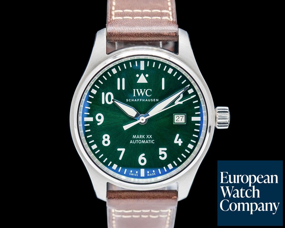 Image of IWC IW328205 Pilot's Watch Mark XX SS Green Dial