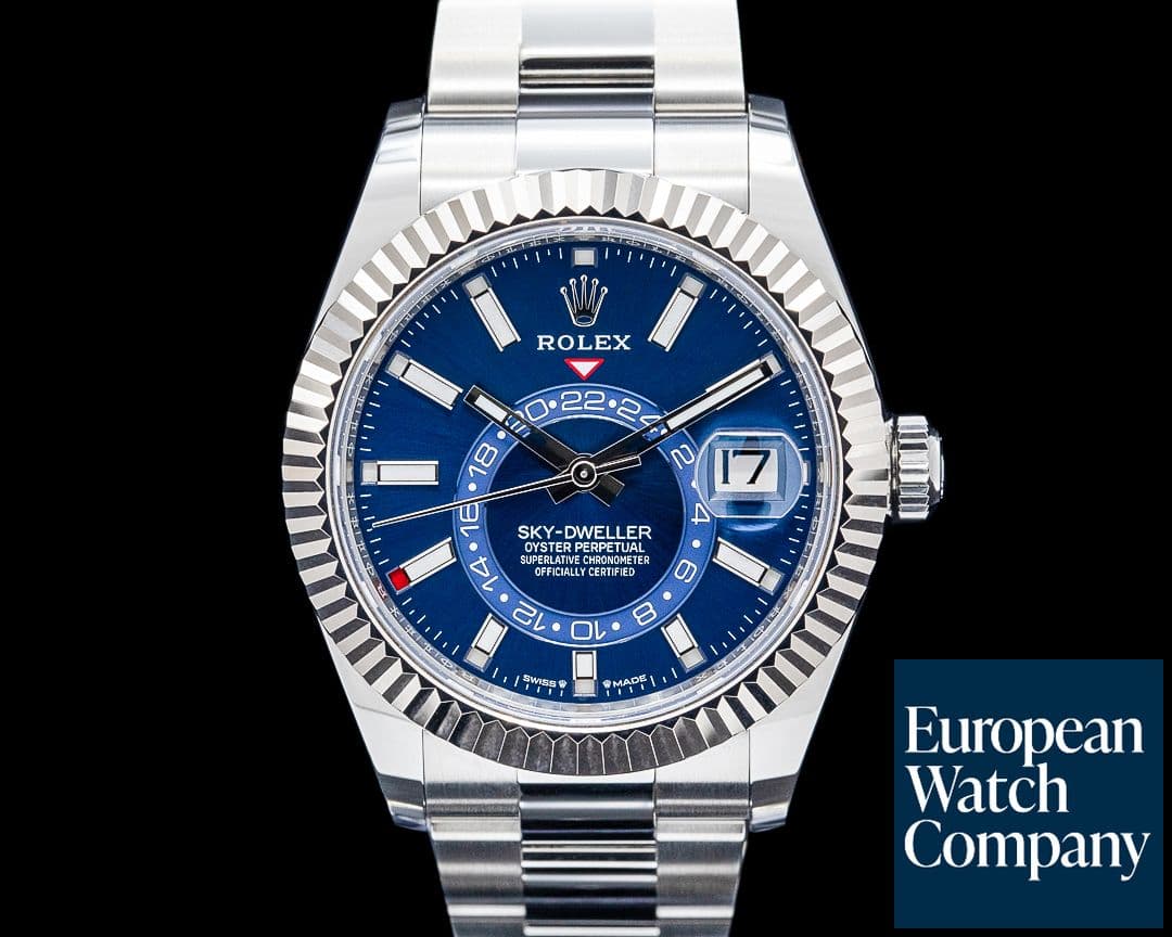 Image of Rolex 336934 Sky-Dweller Oystersteel Blue Dial
