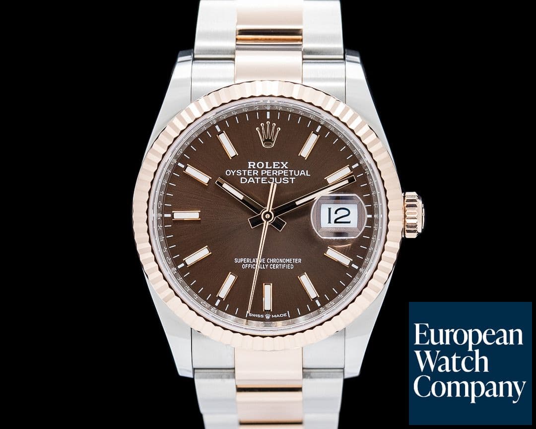 Image of Rolex 126231 Datejust 36 SS / Everose Gold Brown Dial