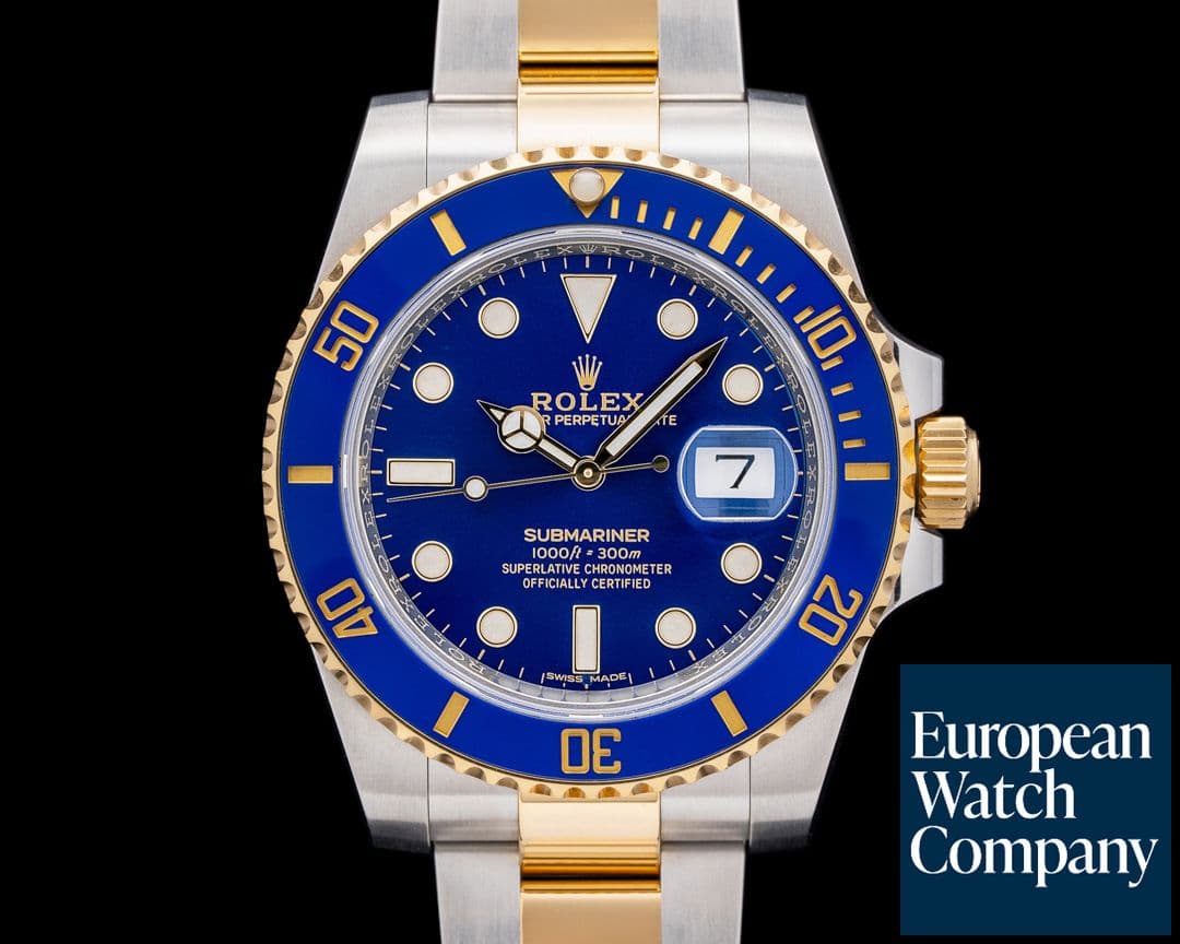 Image of Rolex 116613LB Submariner  SS / 18K Yellow Gold Blue Dial