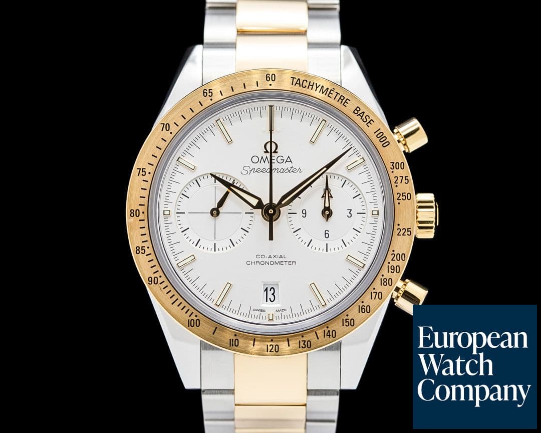 Image of Omega Speedmaster 57 Co-Axial SS / 18K Yellow Gold Silver Dial