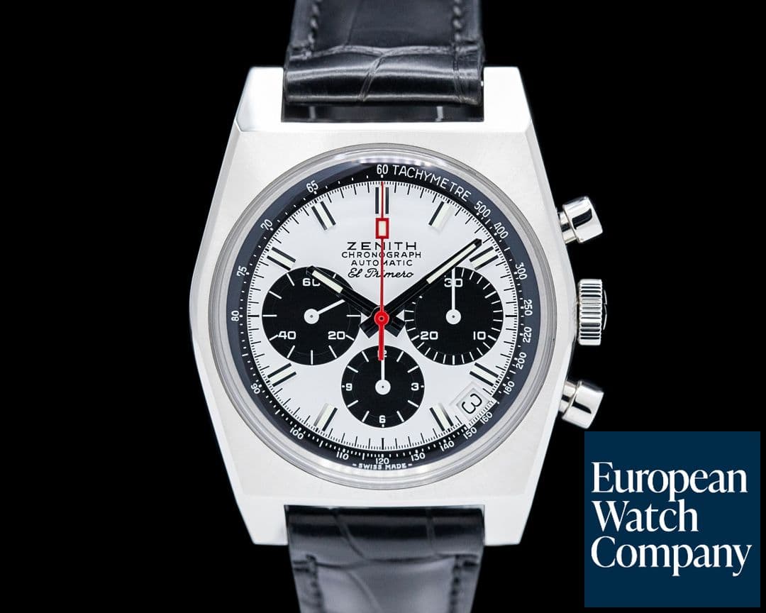 Image of Zenith El Primero A384 Revival 50th Anniversary SS White Panda Dial
