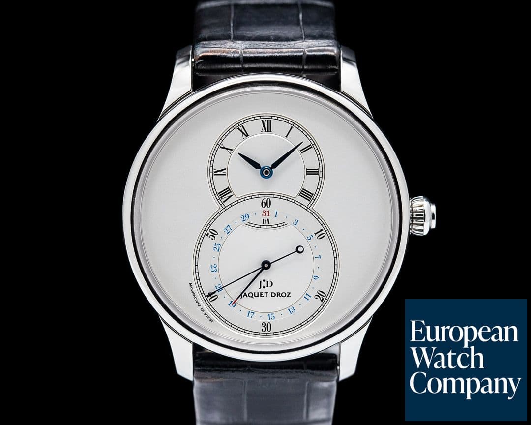 Image of Jaquet Droz J007030242 Grande Seconde Quantieme SS Silver Dial