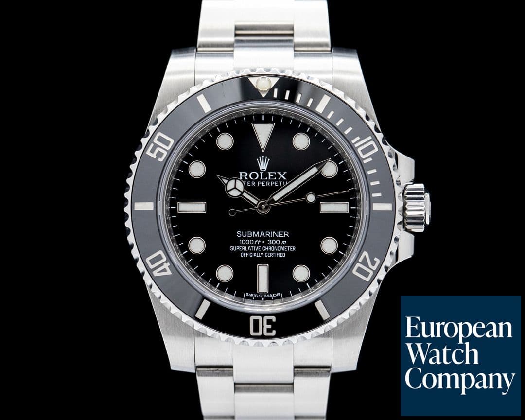 Image of Rolex 114060 Submariner Ceramic Bezel SS Black Dial