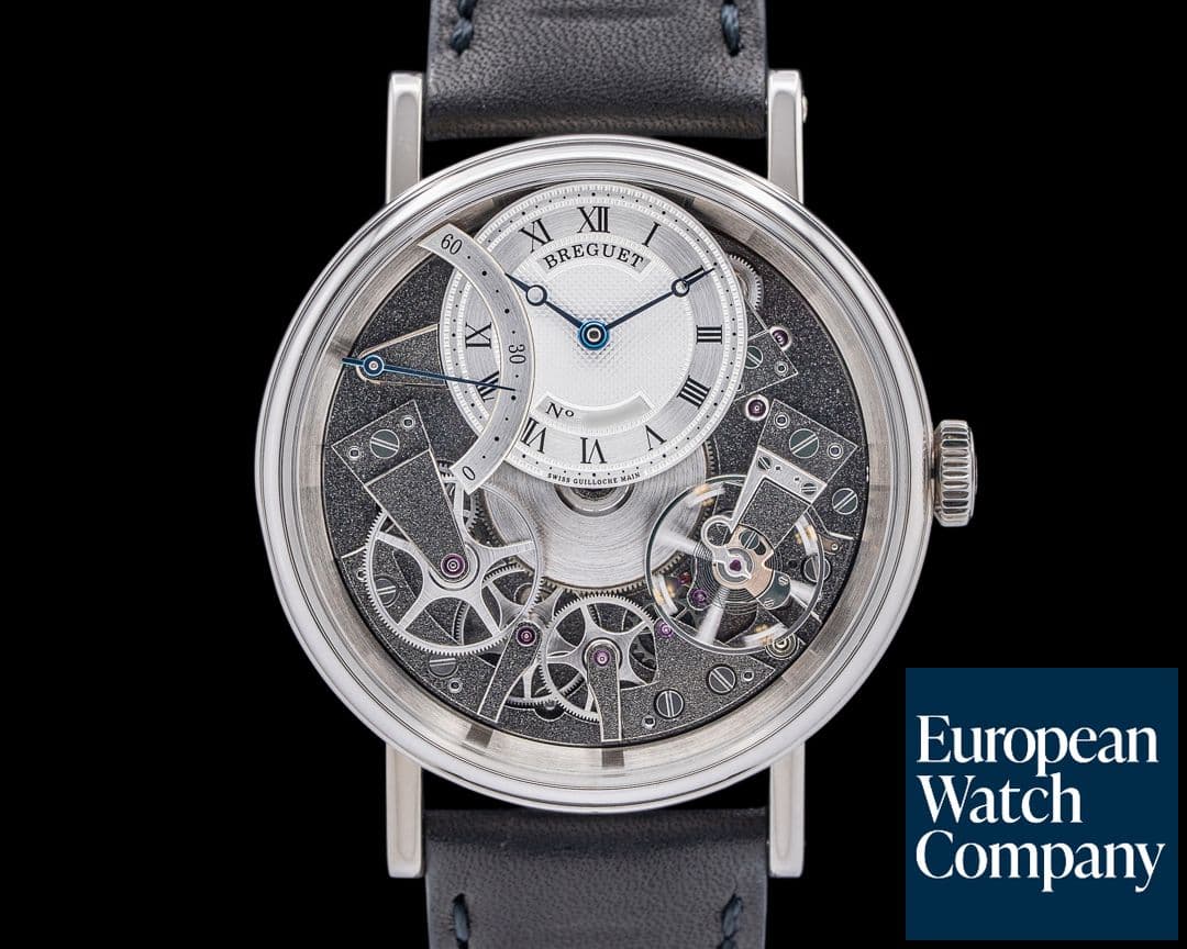 Image of Breguet 7097BB Tradition 18K White Gold Skeleton Off-Centered Dial