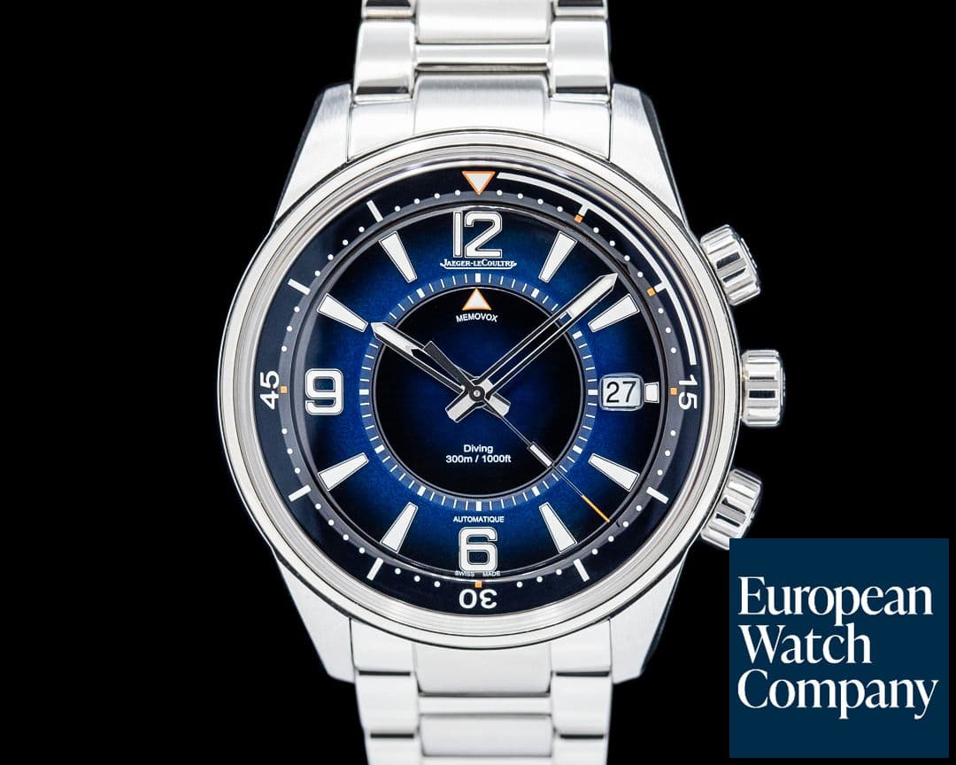 Image of Jaeger LeCoultre Q903818J Polaris Mariner Memovox SS Blue Dial