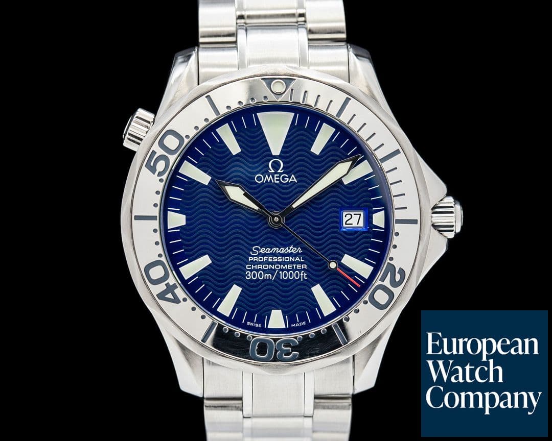 Image of Omega 2255.80.00 Seamaster Professional Blue Wave Dial