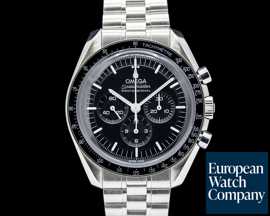 Image of Omega Speedmaster Moonwatch Professional Hesalite SS Black Dial
